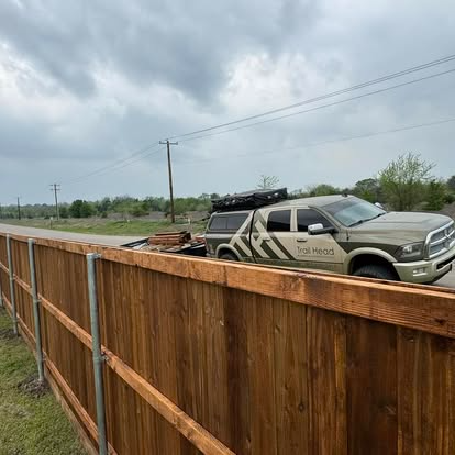 Finished ranch fence, Texoma region